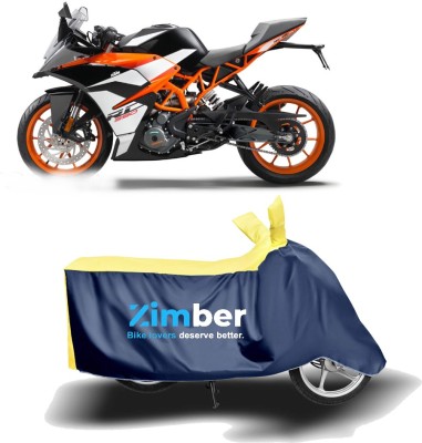 ZIMBER Two Wheeler Cover for KTM(RC 390, Yellow, Blue)