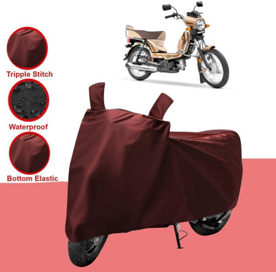 HWSXQAE Two Wheeler Cover for TVS(XL 1200, Maroon)
