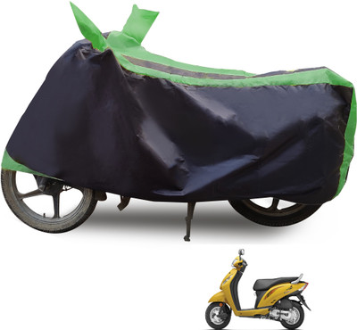 Euro Care Waterproof Two Wheeler Cover for Honda(Activa i, Green, Black)