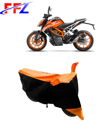 FFZ Waterproof Two Wheeler Cover for KTM(RC 390, Black, Orange)