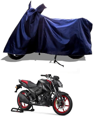 KEDIT Two Wheeler Cover for TVS(Apache RTR 160 4V, Blue)