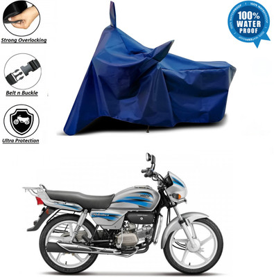 SK AUTO Waterproof Two Wheeler Cover for Hero(Splendor, Blue)