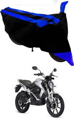 Mdstar Waterproof Two Wheeler Cover for Revolt(RV 300, Blue, Black)