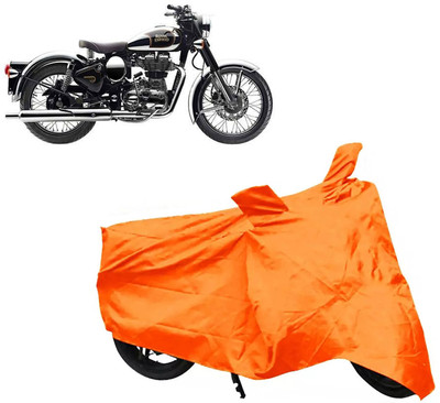 ROYAL AUTO MART Two Wheeler Cover for Royal Enfield(Classic 350, Orange)