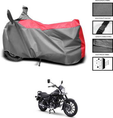 DeepShakshi AUTOMOTIVE Waterproof Two Wheeler Cover for Bajaj(Avenger 220 DTS-i, Red, Grey)