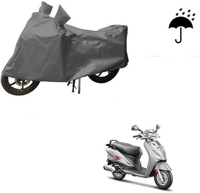 DeepShakshi AUTOMOTIVE Waterproof Two Wheeler Cover for Hero(Moto Corp Duet, Grey)