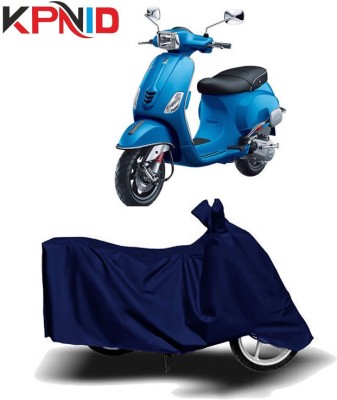 KPNID Waterproof Two Wheeler Cover for Vespa(Piaggio Vespa, Blue)