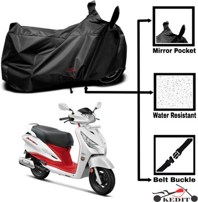 KEDIT Two Wheeler Cover for Universal For Bike(Destini 125, Black)
