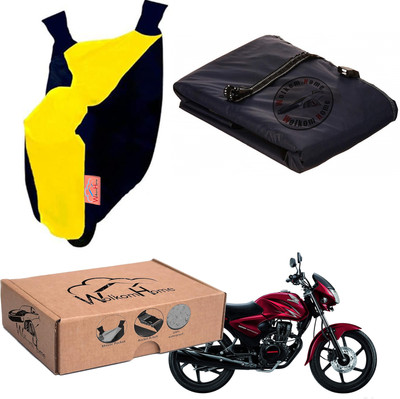 WolkomHome Waterproof Two Wheeler Cover for Honda(Shine, Yellow, Blue)