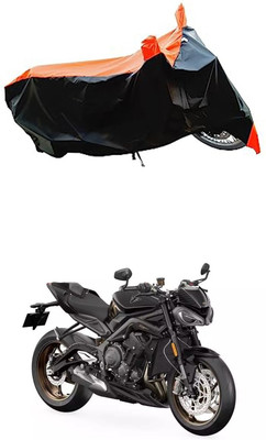VESMEI Two Wheeler Cover for Triumph(Street Twin, Orange)
