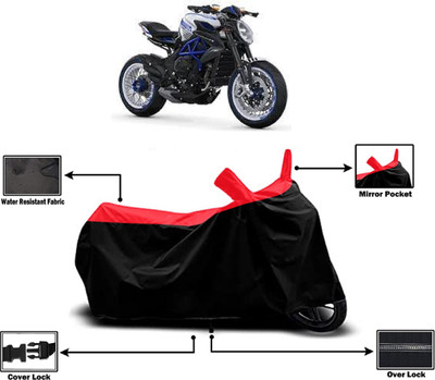 Amexride Two Wheeler Cover for MV Agusta(Dragster800 RR, Red)