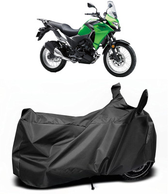MADAFIYA Two Wheeler Cover for Kawasaki(Versys X 300, Black)