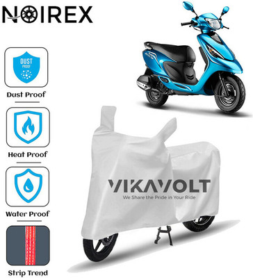 NOIREX Waterproof Two Wheeler Cover for TVS(Zest, Silver)