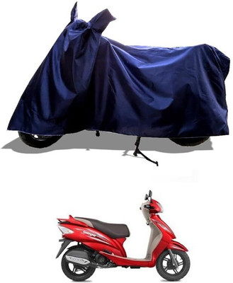 AASHTIK MART Two Wheeler Cover for TVS(Wego, Blue)