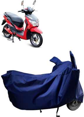 Amexride Two Wheeler Cover for Hero Electric(Electric Dash BS6, Blue)