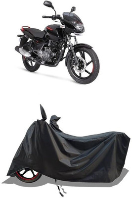 AASHTIK MART Two Wheeler Cover for Bajaj(Pulsar 125, Black)