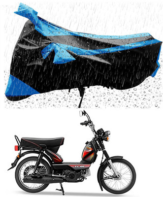 THE REAL ARV Two Wheeler Cover for TVS(XL 100 Comfort, Blue, Black)