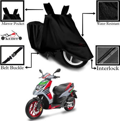 KEDIT Two Wheeler Cover for Aprilia(SR 150, Black)