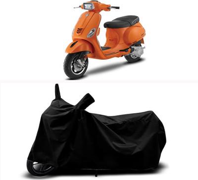 RABABLI Waterproof Two Wheeler Cover for Vespa(Vespa LX, Black)