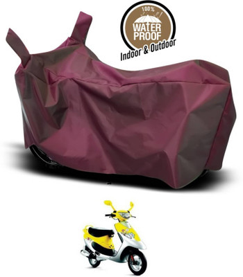 KEDIT Two Wheeler Cover for TVS(Scooty Pep Plus BS6, Maroon)