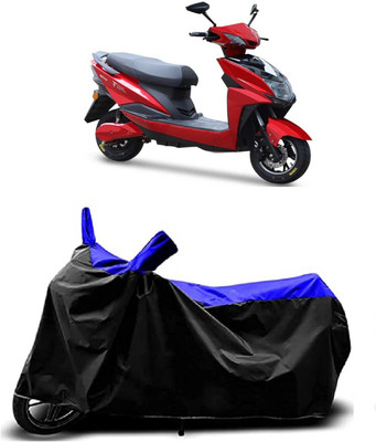 VESMEI Two Wheeler Cover for Techo Electra(Raptor BS6, Blue)