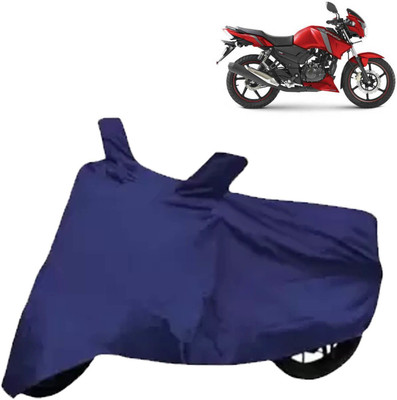 DeepShakshi AUTOMOTIVE Waterproof Two Wheeler Cover for TVS(Apache RTR 160, Blue)