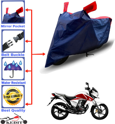 AASHTIK MART Two Wheeler Cover for Honda(Dazzler, Red, Blue)