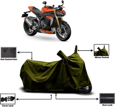 Amexride Two Wheeler Cover for Triumph(Speed Triple, Green)