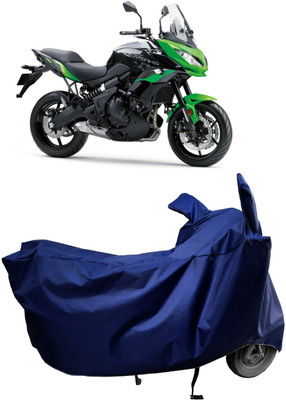 Amexride Two Wheeler Cover for Kawasaki(Versys 650 BS6, Blue)