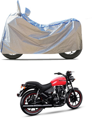 CODOKI Waterproof Two Wheeler Cover for Royal Enfield(Thunderbird 350, Silver)