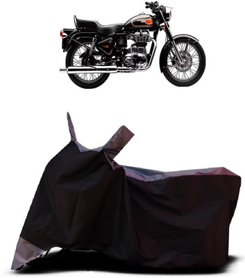 VESMEI Two Wheeler Cover for Royal Enfield(Bullet 350 Twinspark, Grey)