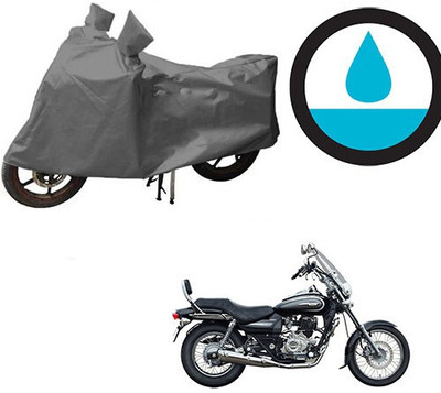 DeepShakshi AUTOMOTIVE Waterproof Two Wheeler Cover for Bajaj(Avenger 220 Cruise, Grey)