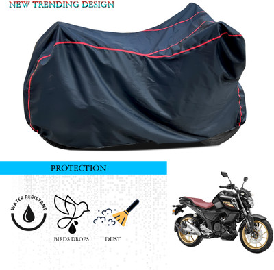 ANTHUB Waterproof Two Wheeler Cover for Yamaha(FZ S V3, Black)