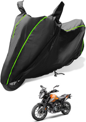 Auto Hub Waterproof Two Wheeler Cover for KTM(390 Adventure, Black)