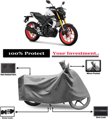 Amexride Two Wheeler Cover for Yamaha(MT 15 New BS6, Grey)