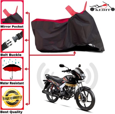 AASHTIK MART Two Wheeler Cover for Mahindra(Centuro, Red, Black)