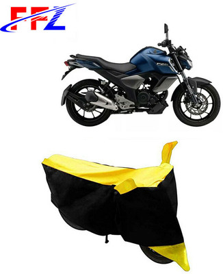 FFZ Waterproof Two Wheeler Cover for Yamaha(FZ-S FI, Black, Yellow)