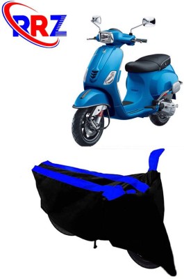 RRZ Waterproof Two Wheeler Cover for Vespa(Piaggio Vespa, Black, Blue)