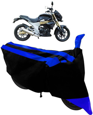 MMSSTAR Waterproof Two Wheeler Cover for Mahindra(Mojo, Black, Blue)