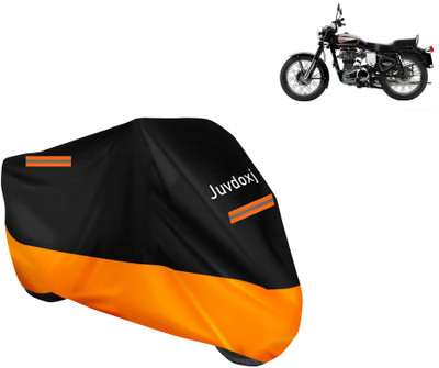 Juvdoxj Waterproof Two Wheeler Cover for Royal Enfield(Bullet 350 New, Orange)