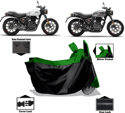 Amexride Two Wheeler Cover for Royal Enfield(Hunter 350, Green)