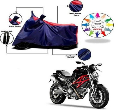 DeepShakshi AUTOMOTIVE Waterproof Two Wheeler Cover for Ducati(Monster 796 S2R, Blue, Red)