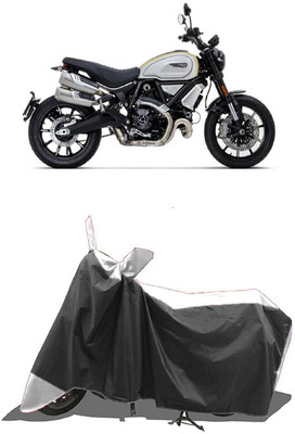 SUGASHRI Waterproof Two Wheeler Cover for Ducati(Scrambler 1100, White, Black)