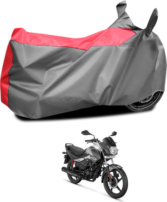 PAGORA Waterproof Two Wheeler Cover for Hero(Passion Pro i3S, Grey, Red)