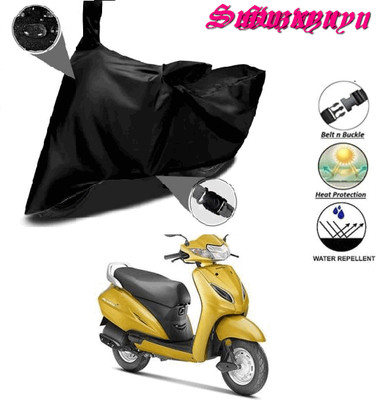 smwzxyu Waterproof Two Wheeler Cover for Universal For Bike(Activa 5G, Black)