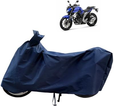 Horseyaart Waterproof Two Wheeler Cover for Yamaha(Fazer 25, Blue)