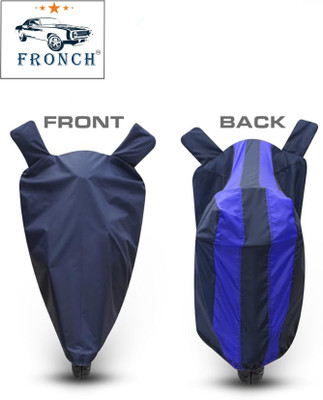 FRONCH Waterproof Two Wheeler Cover for Suzuki(Burgman Street 125, Blue)