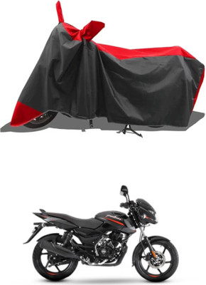 DeepShakshi AUTOMOTIVE Waterproof Two Wheeler Cover for Bajaj(Pulsar 125, Red, Black)
