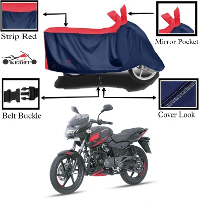 KEDIT Two Wheeler Cover for Bajaj(Pulsar 180, Red, Blue)