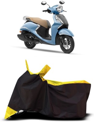 VESMEI Two Wheeler Cover for Yamaha(Fascino 125 FI, Yellow)